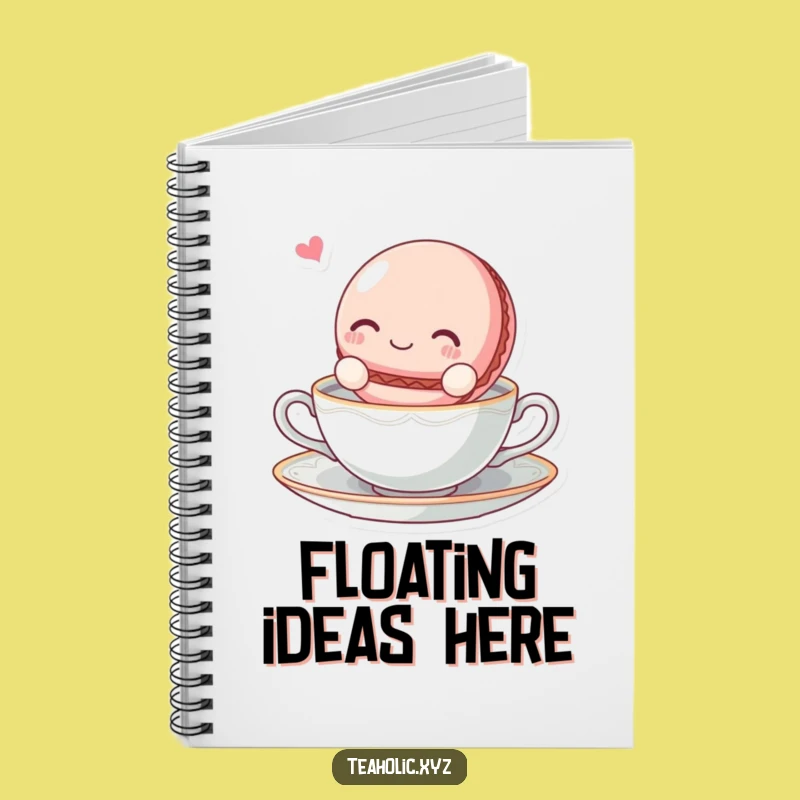 Funny Macaroon Tea Notebook: Jot Down Thoughts With Blissful Calm