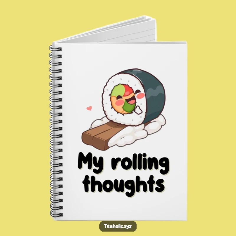 Funny Sushi Roll Notebook: Gleeful Sushi Journal, Great Funny Gift for Notes