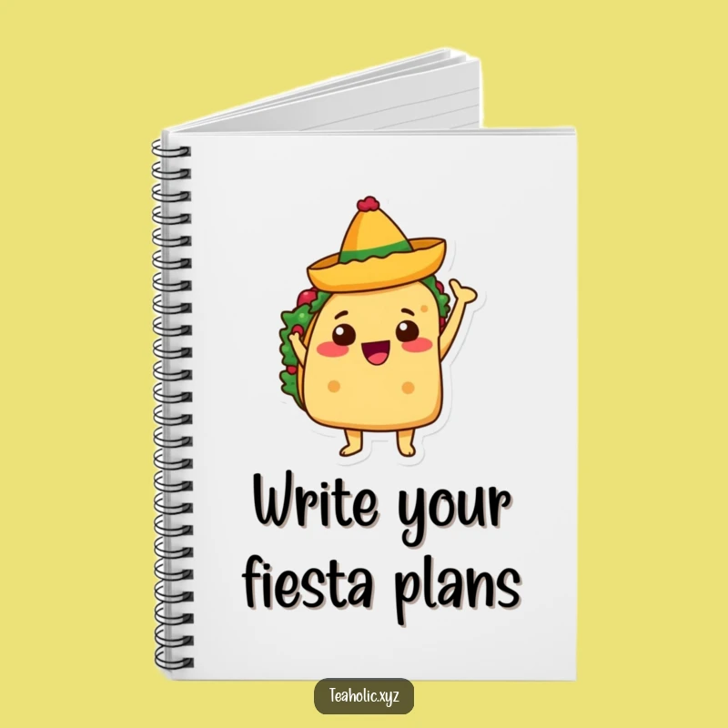 Funny Taco Notebook - Jot Down Your Fiesta Plans