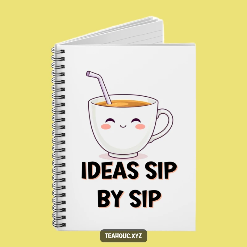 Funny Teacup Sip Notebook: Cute Character Journal, Perfect Humorous Gift!