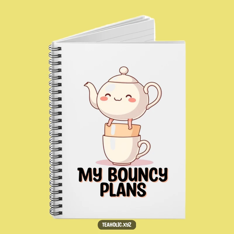 Funny Teapot Notebook: Jot Down Your Cheerful Ideas