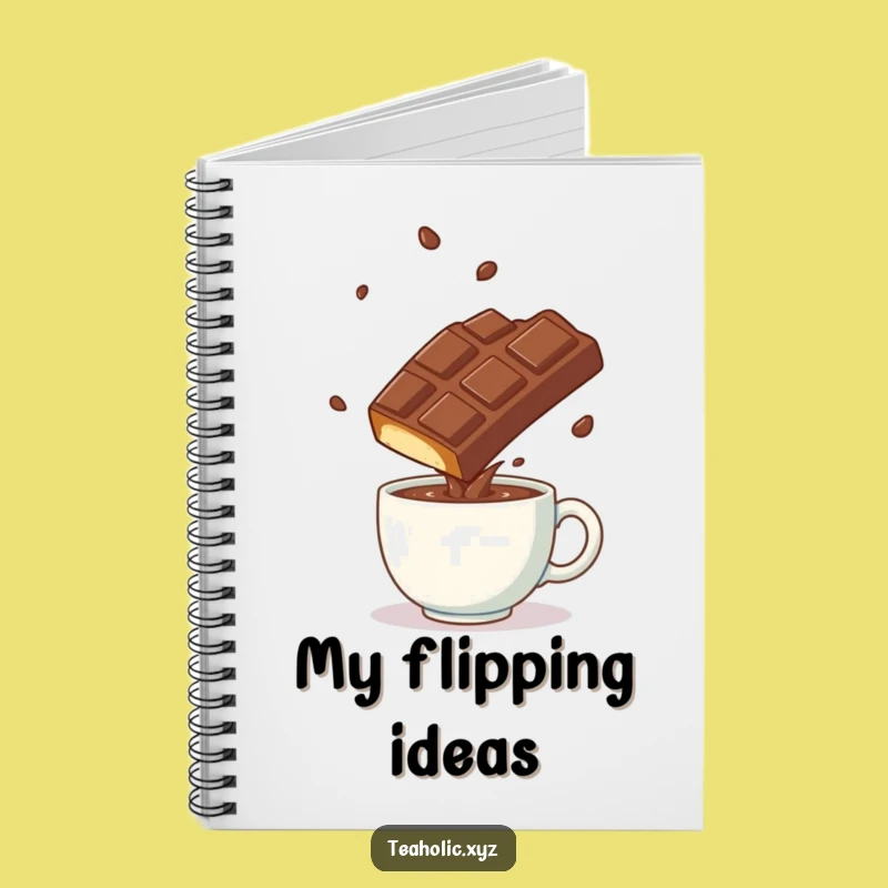 Funny Chocolate Somersault Notebook - Playful Journal for Energetic Ideas Gift
