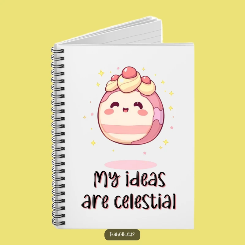 Funny Levitation Cake Sparkle Notebook: Jot Down Magical Ideas