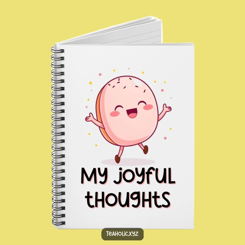 Funny Macaroon Notebook: Capture Sweet Ideas with this Happy Dance Design