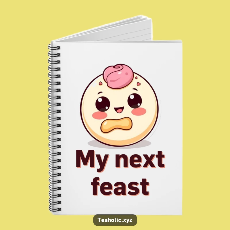 Funny Pastry Bite Notebook: Jot Down Ideas with a Delighted Dough Character