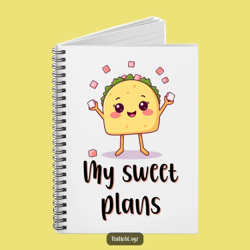Funny Taco Juggler Notebook: Happy Food Journal, Perfect Funny Gift for Writers