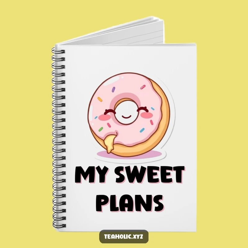 Funny Donut Notebook - Happy Winking Donut, Journal for Donut Lovers