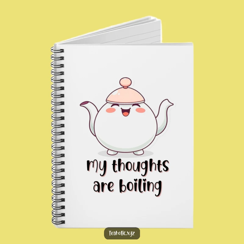 Funny Teapot Notebook: Jot Down Joyful Ideas with a Bobbing Pal