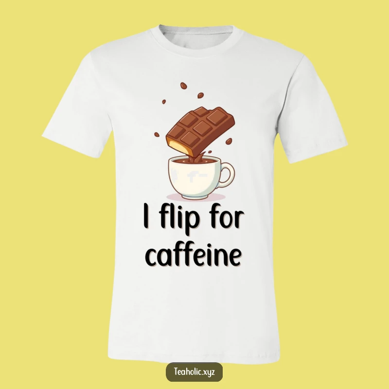 Funny Chocolate Somersault Tee - Playful Bar Acrobatics Shirt Gift