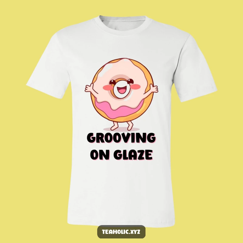 Funny Donut Dance T-Shirt: Wearable Joy from a Happy Character