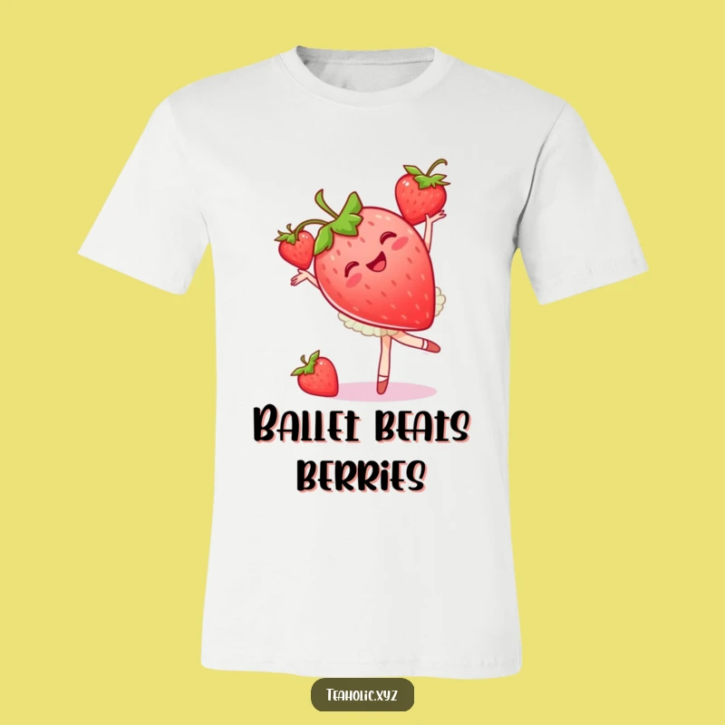 Funny Strawberry Ballet T-Shirt: Joyful Pirouette Dancer Tee, Perfect Gift