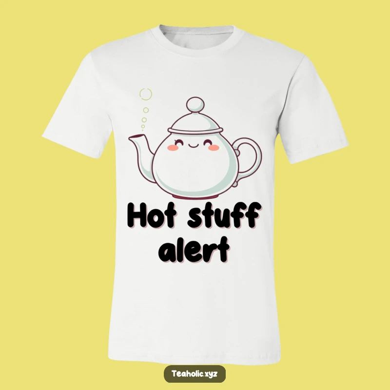 Funny Teapot Puff T-Shirt: Cute Character Tee, Perfect Humorous Gift!