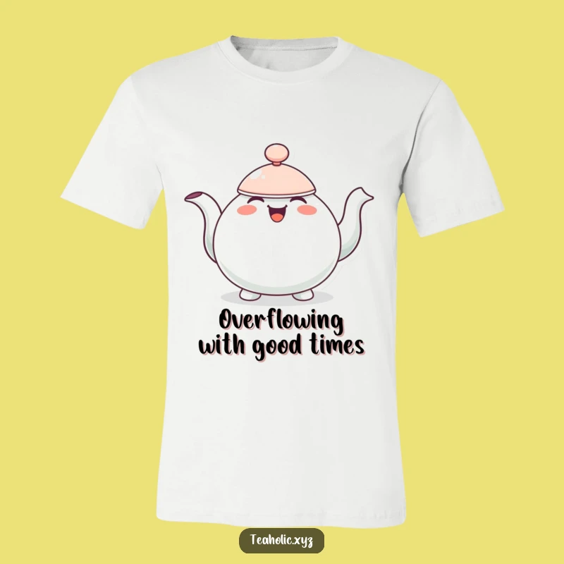 Funny Teapot T-Shirt: Bobbing with Joyful Energy