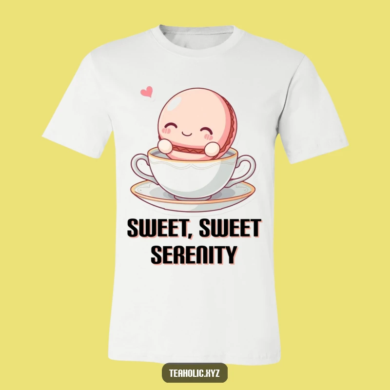 Funny Macaroon Float T-Shirt: Wearable Bliss and Sweet Relaxation