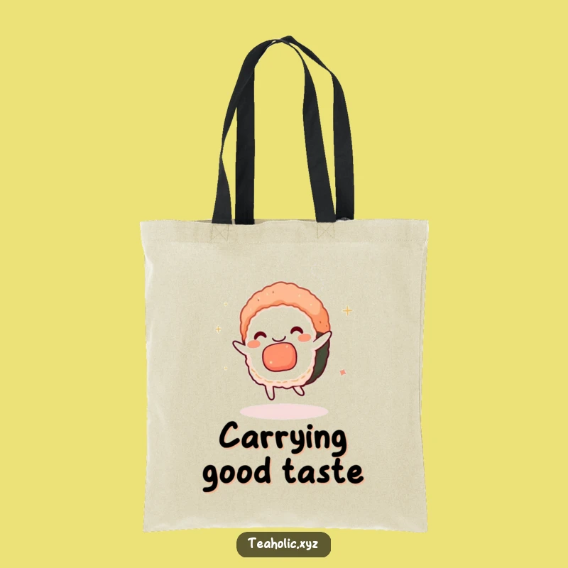 Funny Charmed Sushi Dance Tote Bag - Carry Your Style with Japanese Flair