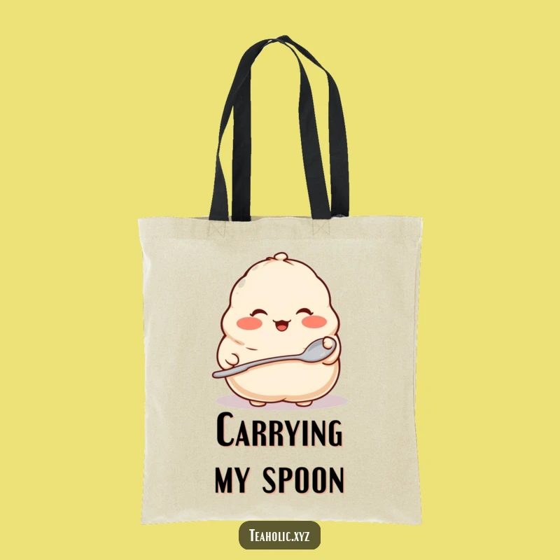 Funny Dumpling Spoon Tote Bag: Carry Your Essentials with Culinary Flair