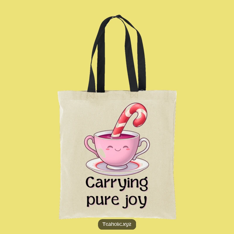 Funny Candy Cane Tote Bag: Carry Sweetness and Style, Perfect Funny Gift