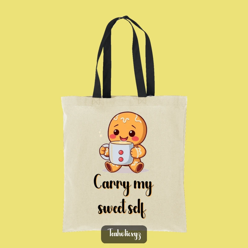 Funny Gingerbread Man Tote Bag: Carry Your Essentials With Holiday Cheer