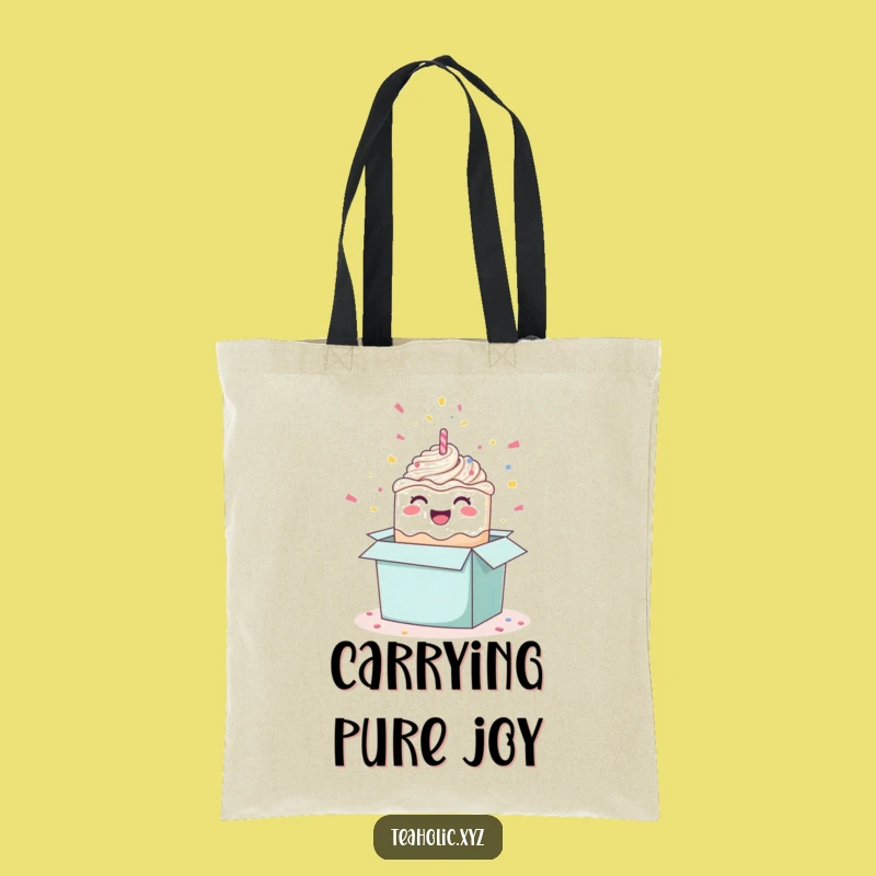 Funny Happy Cake Tote Bag - Carry Your Celebrations Everywhere You Go