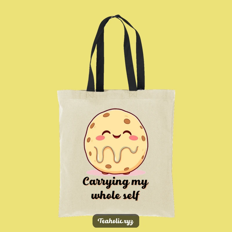 Funny Melting Cookie Bliss Tote Bag: Carry Your Comforts, Sweet Gift