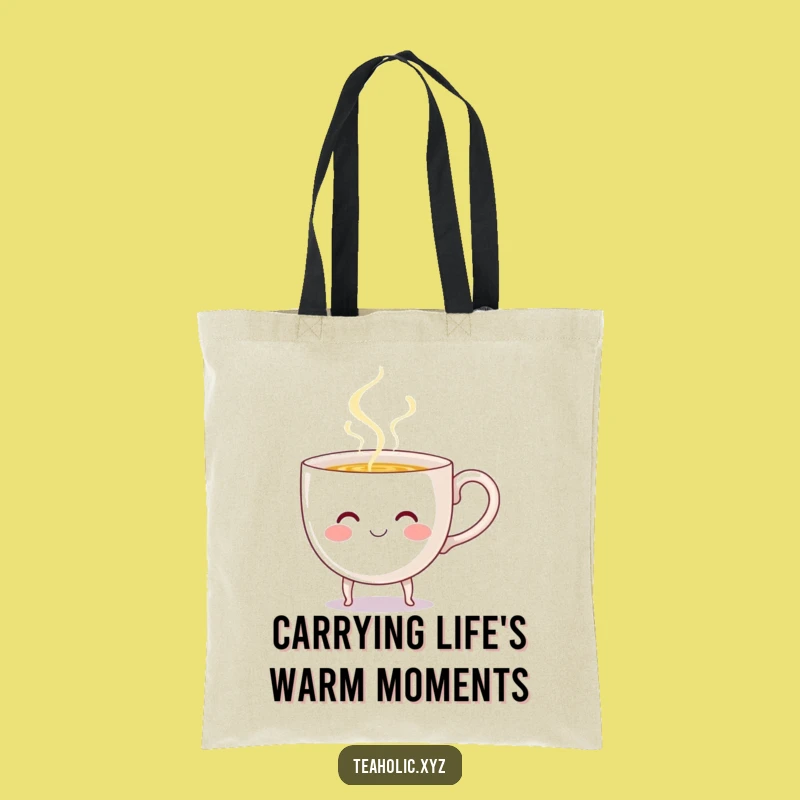 Funny Teacup Pouring Tote Bag - Carry Your Cheer Everywhere!