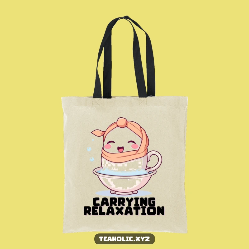 Funny Teacup Tote Bag: Carry Your Relaxation Everywhere