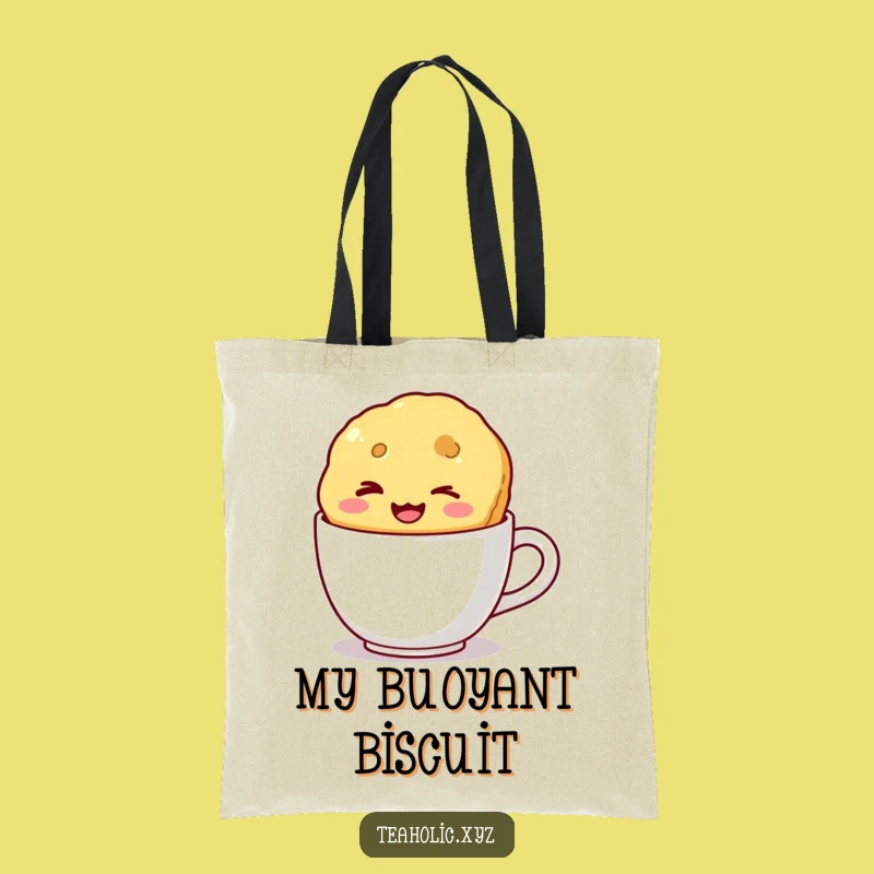 Funny Winking Biscuit Tote Bag - Carry Your Treats & Funny Style